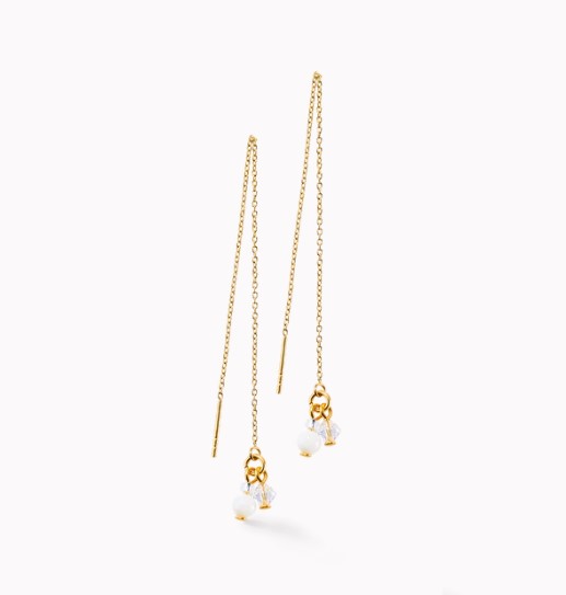 Small Guardian earrings white